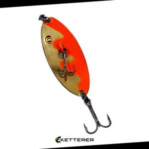 Cuchara Doble Araña 15 Gr. - Onda Naranja (C2A06)